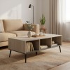 Coffee table Zezan pakoworld in sonoma-dark grey color 121x60x44.5cm