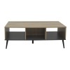 Coffee table Zezan pakoworld in sonoma-dark grey color 121x60x44.5cm