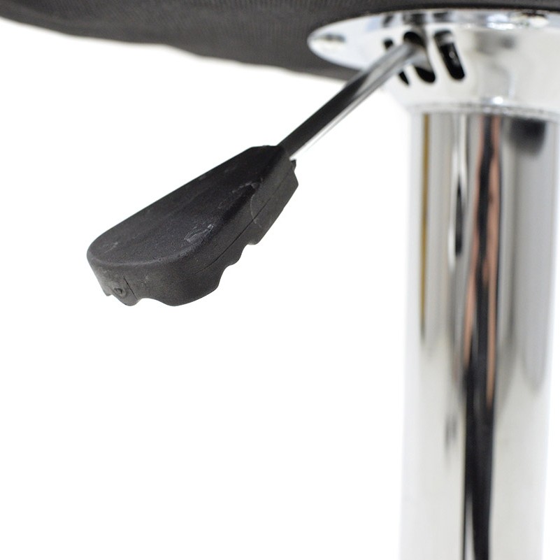 Σκαμπό μπαρ Coozy pakoworld pu σε λευκό χρώμα σκελετός χρωμίου