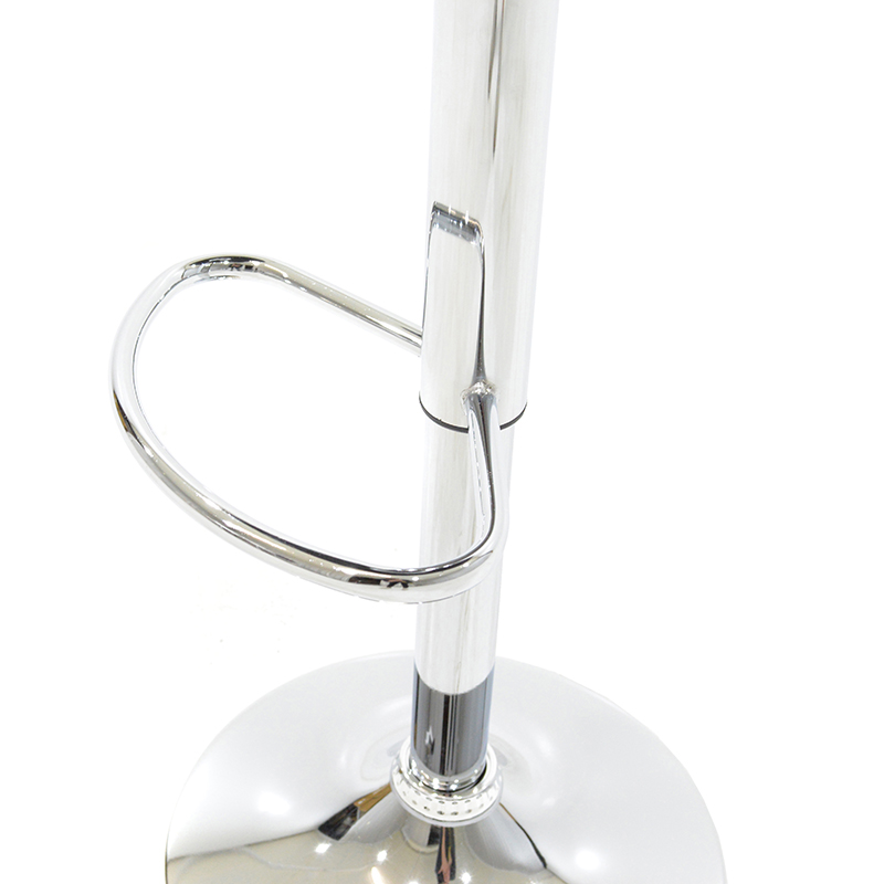 Bar stool Coozy pakoworld pu in white color chrome frame Bar stool Coozy pakoworld pu in white color chrome frame