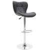 Bar stool Coozy pakoworld with pu  in black color metal chrome