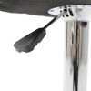 Bar stool Coozy pakoworld with pu  in black color metal chrome