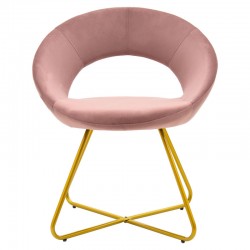 Chair Valentina pakoworld metal golden with velvet rotten apple Chair Valentina pakoworld metal golden with velvet rotten apple