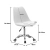 Office chair Gaston II pakoworld pp-pu cappuccino 48x57x77-90cm