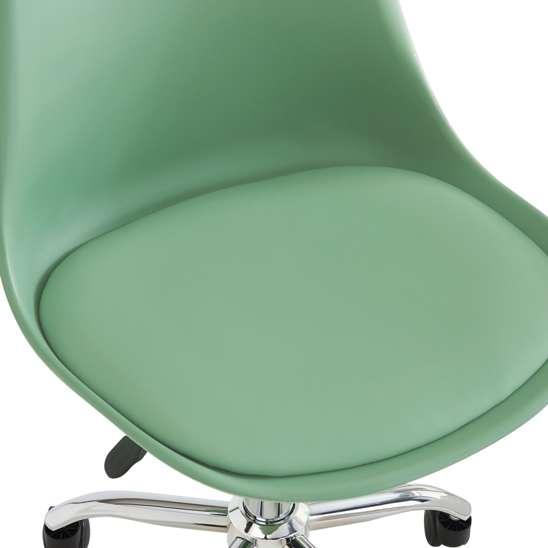 Καρέκλα γραφείου Gaston II pakoworld μέντα pp-pu 48x57x77-90εκ