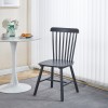Melia pakoworld rubberwood chair in black shade 45x51x87cm