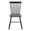 Melia pakoworld rubberwood chair in black shade 45x51x87cm