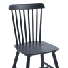 Melia pakoworld rubberwood chair in black shade 45x51x87cm
