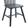 Melia pakoworld rubberwood chair in black shade 45x51x87cm