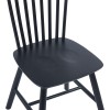 Melia pakoworld rubberwood chair in black shade 45x51x87cm