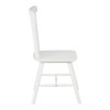 Melia pakoworld rubberwood chair in white shade 45x51x87cm