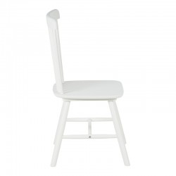 Melia pakoworld rubberwood chair in white shade 45x51x87cm Melia pakoworld rubberwood chair in white shade 45x51x87cm