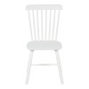 Melia pakoworld rubberwood chair in white shade 45x51x87cm