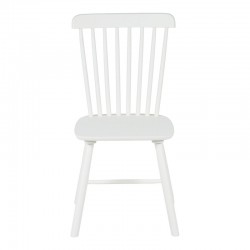Melia pakoworld rubberwood chair in white shade 45x51x87cm Melia pakoworld rubberwood chair in white shade 45x51x87cm