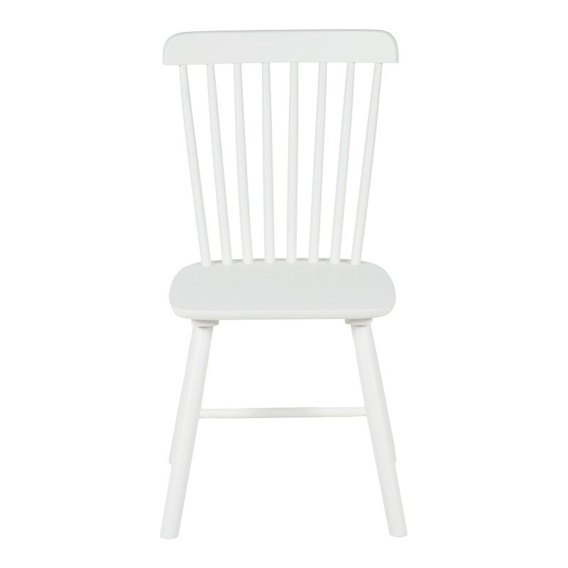 Melia pakoworld rubberwood chair in white shade 45x51x87cm Melia pakoworld rubberwood chair in white shade 45x51x87cm