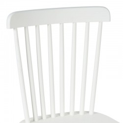 Melia pakoworld rubberwood chair in white shade 45x51x87cm Melia pakoworld rubberwood chair in white shade 45x51x87cm
