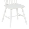 Melia pakoworld rubberwood chair in white shade 45x51x87cm
