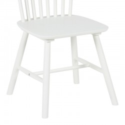 Melia pakoworld rubberwood chair in white shade 45x51x87cm Melia pakoworld rubberwood chair in white shade 45x51x87cm