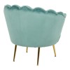 Daimon pakoworld velvet armchair in pistachio shade 79x74x78cm