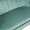 2-seater sofa Daimon pakoworld velvet in pistachio shade 134x70x77cm