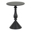 Lalou pakoworld metal side table in black shade D40x55cm