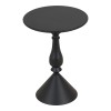 Lalou pakoworld metal side table in black shade D40x55cm