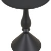 Lalou pakoworld metal side table in black shade D40x55cm
