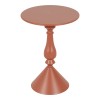 Lalou pakoworld metal side table in terracottta shade D40x55cm