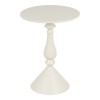 Lalou pakoworld metal side table in cream shade D40x55cm