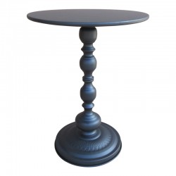 Anesor pakoworld metal side table in black shade D40x52cm
