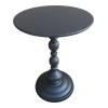 Anesor pakoworld metal side table in black shade D40x52cm