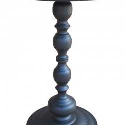 Anesor pakoworld metal side table in black shade D40x52cm