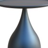Samino pakoworld metal side table in black shade D39x42cm