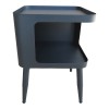 Cubino pakoworld metal side table in black shade 35x35x50cm