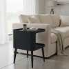 Cubino pakoworld metal side table in black shade 35x35x50cm