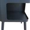 Cubino pakoworld metal side table in black shade 35x35x50cm