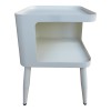 Cubino pakoworld metal side table in cream shade 35x35x50cm