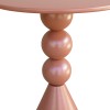 Side table Bilane pakoworld metal in terracotta  shade D39x60cm
