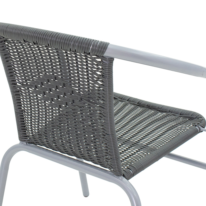 Obbi pakoworld armchair metal-pe in gray color Obbi pakoworld armchair metal-pe in gray color