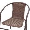 Πολυθρόνα Obbi pakoworld μέταλλο-pe καφέ 53x59x72εκ