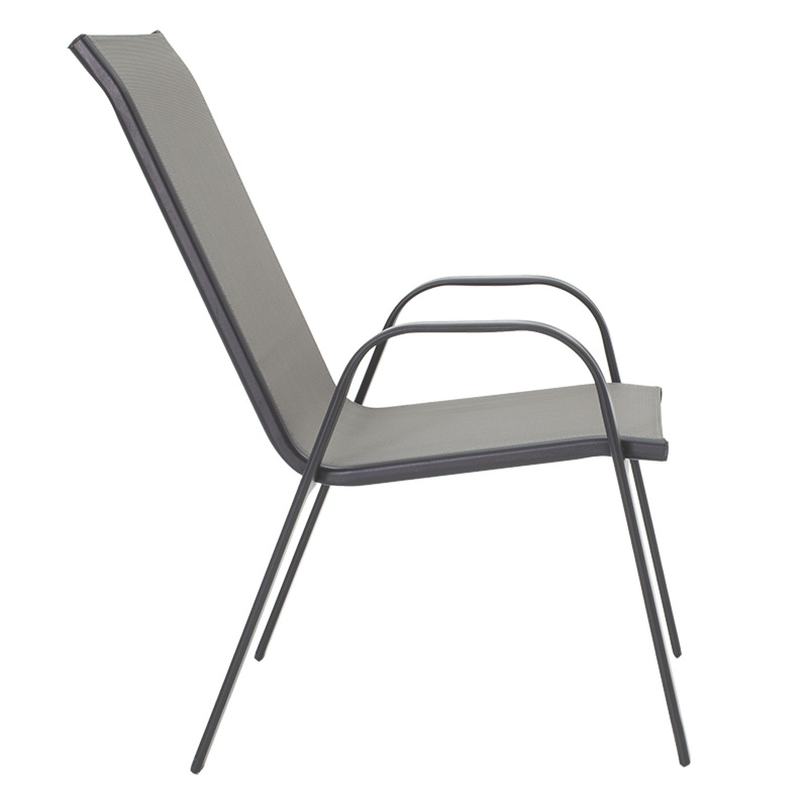 Calan pakoworld stackable metal armchair anthracitetextilene