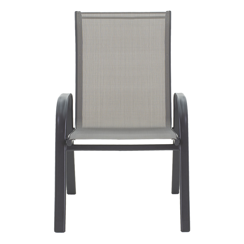 Garden chair Calan pakoworld metal grey-textlene grey