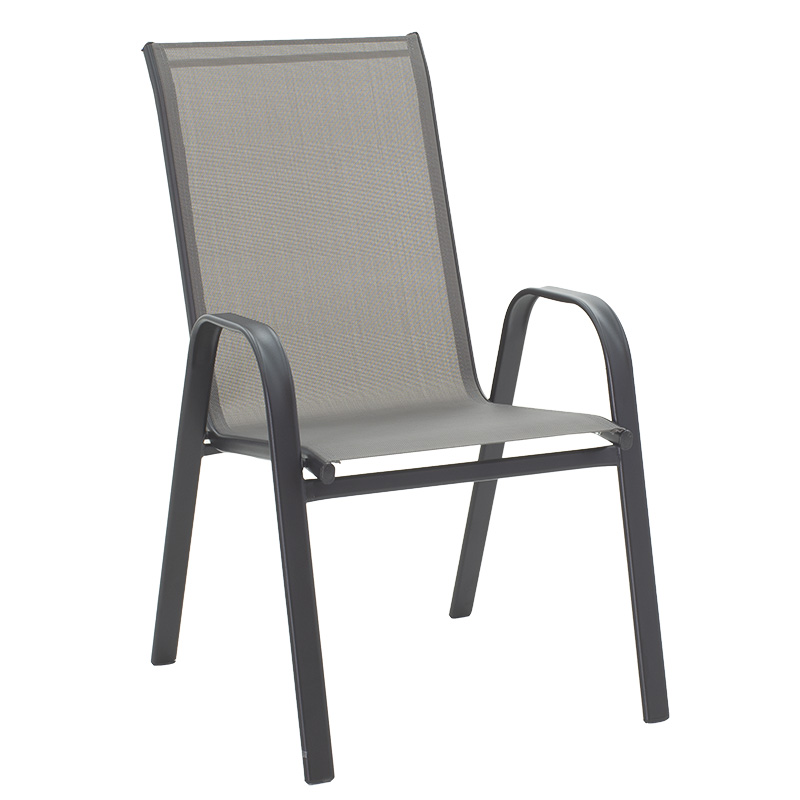 Garden chair Calan pakoworld metal grey-textlene grey