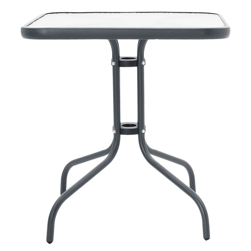Watson pakoworld table metal dark grey-glass 70x70x70cm Watson pakoworld table metal dark grey-glass 70x70x70cm