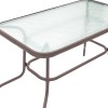 Valor pakoworld table metal brown-glass 110x60x70cm