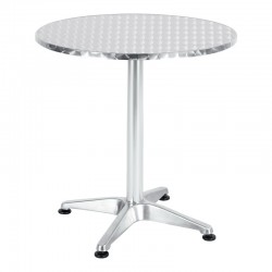 Table Lazo pakoworld chrome aluminium D70x70cm Table Lazo pakoworld chrome aluminium D70x70cm