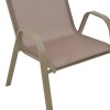 Armchair Calan pakoworld metal champagne 54x74x91cm