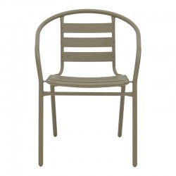 Chair Tade pakoworld metal in champagne color 54x62x74cm Chair Tade pakoworld metal in champagne color 54x62x74cm
