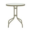 Watson-Lindaria pakoworld dining table set of 3 pieces champagne-glass metal D60x70cm