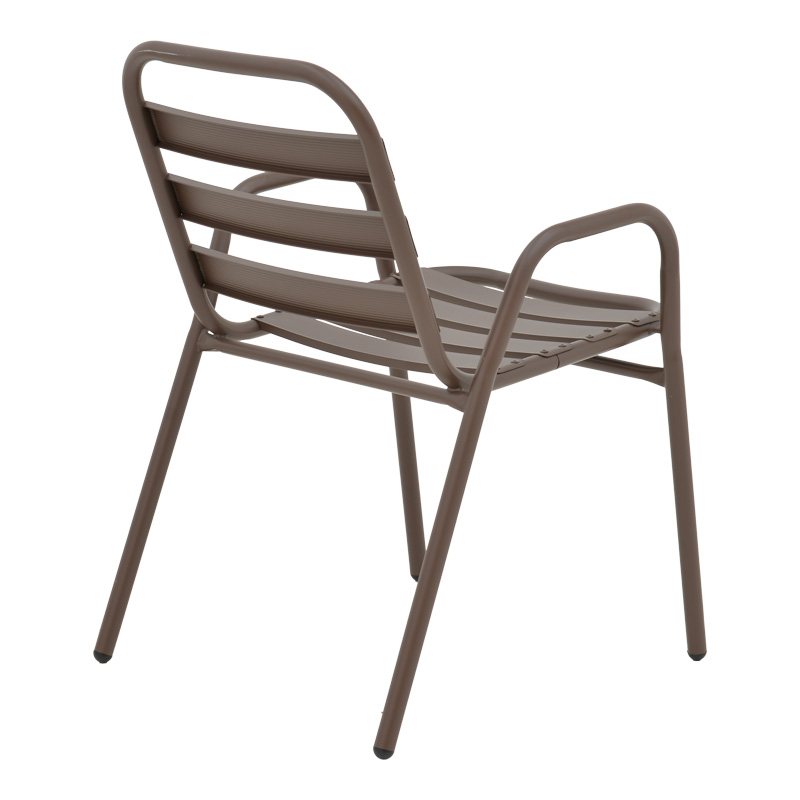 Dining table Valor-Sussie pakoworld metal brown-glass 110x60x70cm Dining table Valor-Sussie pakoworld metal brown-glass 110x60x70cm